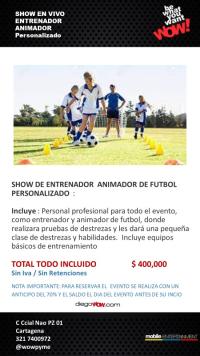 ANIMACION PARA FIESTAS INFANTILES TEMATICA FUTBOL 