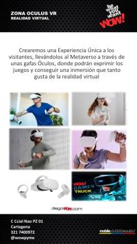 PARA EVENTOS ALQUILER DE REALIDAD VIRTUAL OCULUS VR EN CARTAGENA