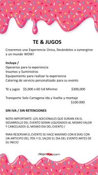 catering eventos barra de te frio cartagena de indias 