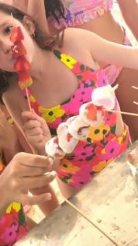 catering pinchos fresas con chocolate cartagena