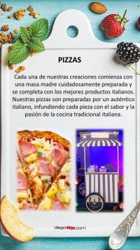 CATERING ALQUILER PIZZAS HAWAIANA & JAMON CON QUESO