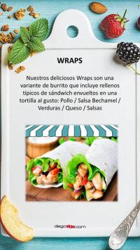 WRAPS DE POLLO SERVICIO PARA EVENTOS EN CARTAGENA DE INDIAS